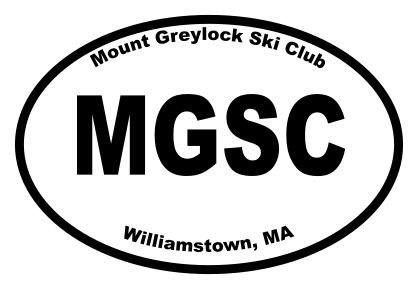 Mount Greylock Ski Club Oval Sticker