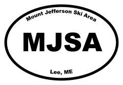 Mount Jefferson Ski Area Oval Sticker