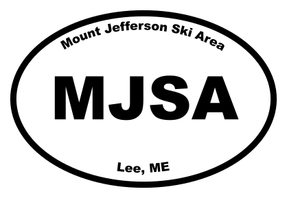 Mount Jefferson Ski Area Oval Sticker