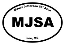 Mount Jefferson Ski Area Oval Sticker