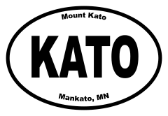 Mount Kato Oval Sticker
