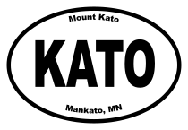 Mount Kato Oval Sticker