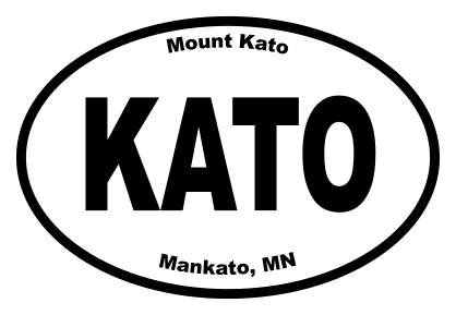 Mount Kato Oval Sticker
