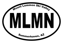 Mount Lemmon Ski Valley Oval Sticker