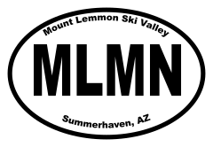 Mount Lemmon Ski Valley Oval Sticker