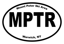 Mount Peter Ski Area Oval Sticker