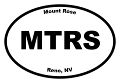 Mount Rose Oval Sticker