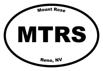 Mount Rose Oval Sticker