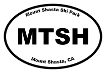 Mount Shasta Ski Park Oval Sticker
