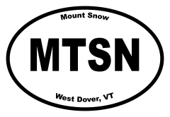 Mount Snow Oval Sticker