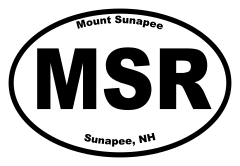 Mount Sunapee Resort Oval Sticker