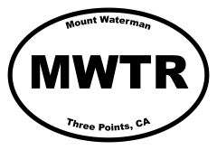Mount Waterman Oval Sticker