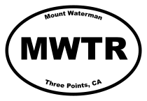 Mount Waterman Oval Sticker