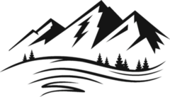 Mountain And Landscape Transfer Sticker