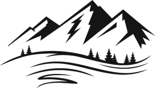Mountain And Landscape Transfer Sticker