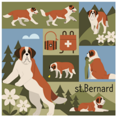 Mountain Bernard Sticker