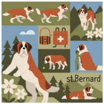 Mountain Bernard Sticker