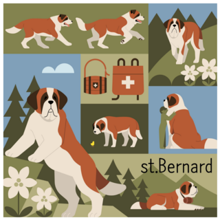 Mountain Bernard Sticker