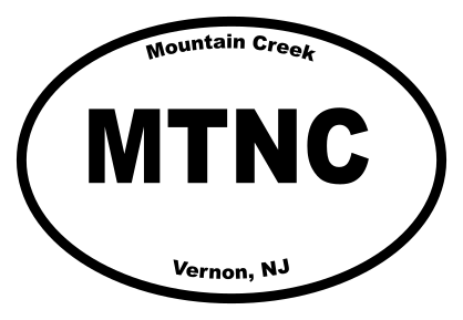 Mountain Creek Oval Sticker