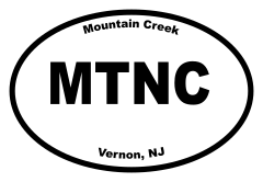 Mountain Creek Oval Sticker