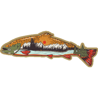 Mountain Fish Sticker