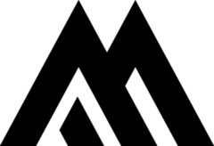 Mountain Letter M Logo Sticker