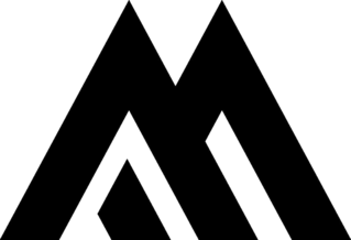 Mountain Letter M Logo Sticker