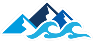 Mountain Ocean Sticker