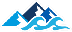 Mountain Ocean Sticker