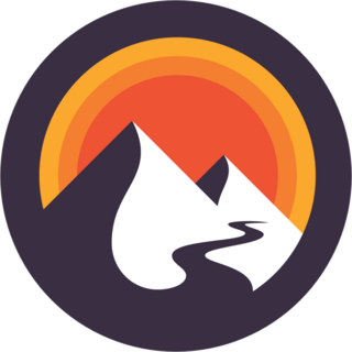 Mountain River Sticker