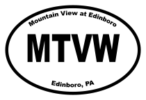 Mountain View at Edinboro Oval Sticker