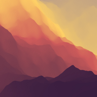 Mountainous Landscape Terrain Sticker