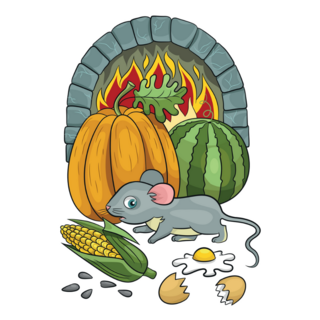 Mouse And Golden Egg Sticker
