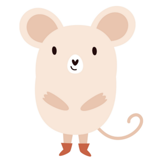 Mouse Animal With Boots Sticker