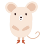 Mouse Animal With Boots Sticker