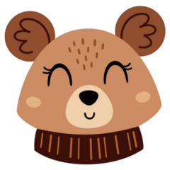 Mouse Face Smiling Sticker