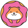Mouse Hamster Donut Sticker