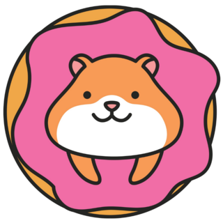 Mouse Hamster Donut Sticker