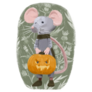 Mouse Holding A Pumpkin Sticker