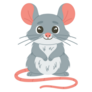 Mouse Holding Hands Sticker