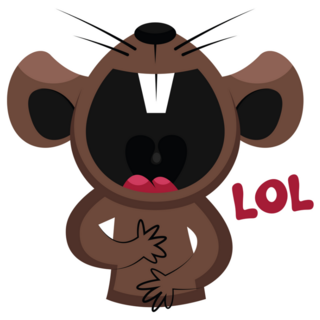 Mouse LOL Sticker