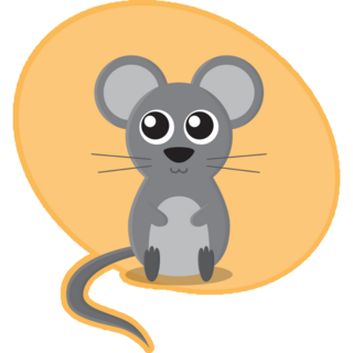 Mouse On Yellow Sticker