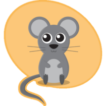 Mouse On Yellow Sticker