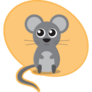 Mouse On Yellow Sticker