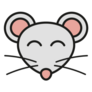 Mouse Smile And Laugh Sticker
