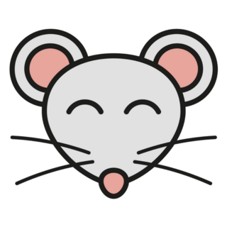 Mouse Smile And Laugh Sticker