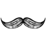 Moustache Sketch Sticker