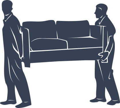 Movers Moving A Couch Sticker