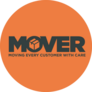 Moving Every Customer With Care Orange Sticker