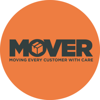 Moving Every Customer With Care Orange Sticker